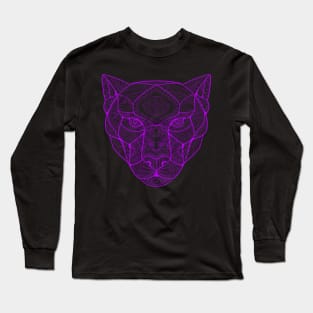 Black Panther Purple Sugar Skull Long Sleeve T-Shirt